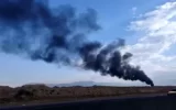 What was the story of the release of black smoke from the Abadan refinery?