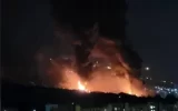 Fire breaks out in two fuel storage tanks in Tehran due to Israeli attack Fire breaks out in two fuel storage tanks in Tehran due to Israeli attack
