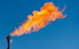 Part of the oil flare in the west of the country was extinguished Part of the oil flare in the west of the country was extinguished