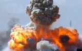 tehran oil depot bombed