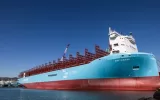 رونمایی از بزرگترین کشتی کانتینری متانول سوز جهان