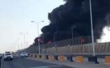 انفجار در میدان نفتی الزبیر در جنوب عراق +فیلم